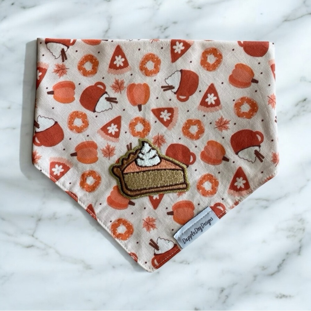 DOG Bandana - Pumpkin Spice Everything- Size L Large